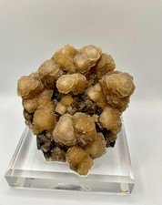 Old Superb Calcite on Fluorite