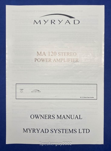 Myryad systems 120 - ma-120, mi-120