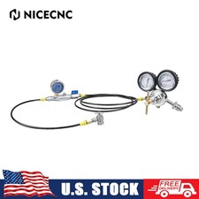 NICECNC  Shock Nitrogen Regulator Fill Kit w/ No Loss Chuck with  600psi gauge