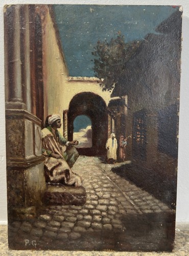 Scène orientaliste nuit - orientaliste, de
