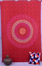 Tenture Murale Mandala Rouge