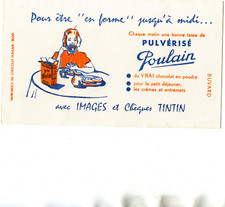 Blotter with Pub Chocolate Foal Tintin is Quoted Plus 1 Alsatian Blotter FREE