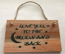 Plaque MDF Love You To The