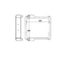 RADIATOR FOR JCB 3CX 528-70