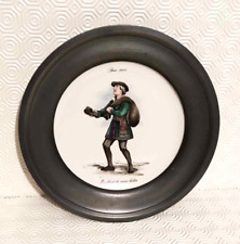 Vintage Paris 1600 Old Clothes Merchant Pewter Plate