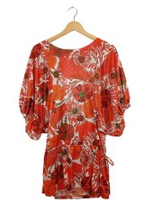 ZARA Robe tunique Dames Robe T EU 38 rouge style décontracté