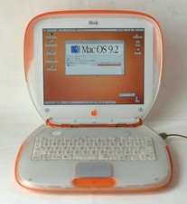 Apple iBook G3 Clamshell Laptop Tangerine 300MHz Vintage Tested Japan MG01 3.5