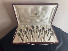 # Set of 12 Ercuis Silver Metal Mocha Spoons Russian Model