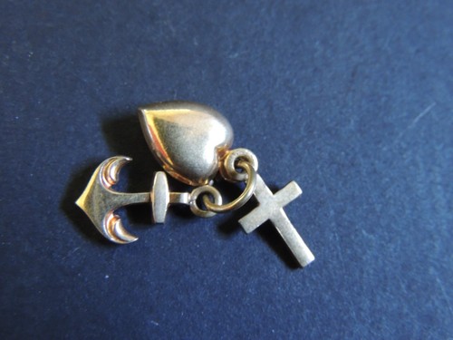Pendentif coeur croix ancre - pendentif,