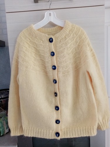 Gilet mohair point fantaisie - point,