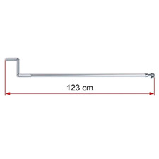 Manivelle de véranda, tige en