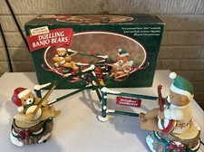 Mr. Christmas Duelling Banjo Bears Musical Animated Working Perfectly 20 Songs