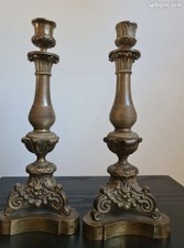 paire de chandeliers en Bronze