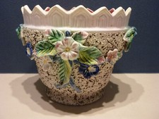 CACHE POT 19ème en BARBOTINE