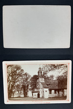 France, Équemauville, La chapelle Notre-Dame-de-Grâce Vintage cdv albumen print,