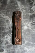 Antique Copper & Wood Matrix Stamp - Dentist Theme - Chemistry Material