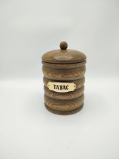 Ancien pot à tabac en bois