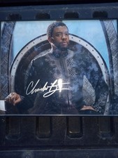Chadwick Boseman Black Panther Autographed Signed Photo No verifiable COA. 