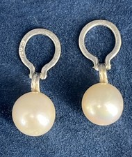 Boucles d'oreilles or blanc