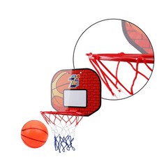  1 Set Type D'aspiration Murale Panneau De Basket-ball En Plastique Cerceau De