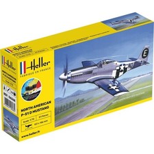 HELLER 56268 maquette starter kit avion North American  P-51 Mustang 1/72