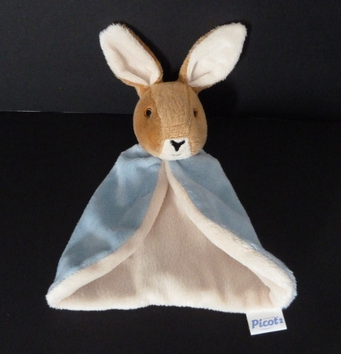 Doudou plat picot - plat, lapin