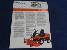 catalogue feuillet Kubota