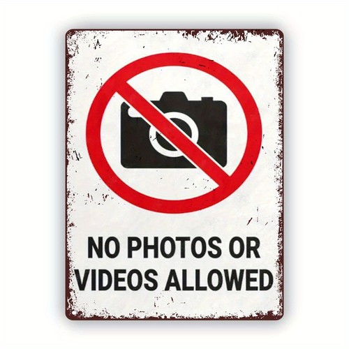 Photos videos allowed - no,