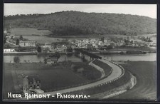 Old postcard Heer Agimont, general view 
