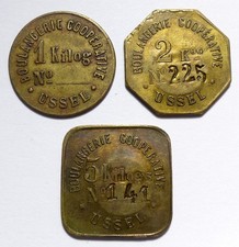 Lot 3 Jetons Boulangerie