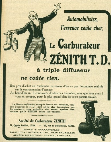 Publicité ancienne automobile