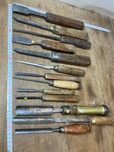 Lot outils anciens ciseaux - outils,