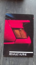 CATALOGUE/BROCHURE RENAULT ALPINE V6 DE 1988