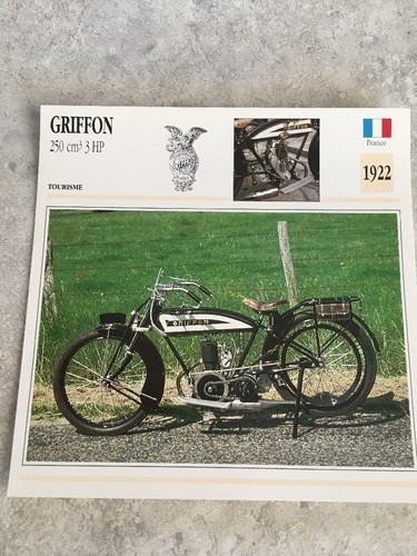 Griffon 250 cm3 3hp - 1922, carte