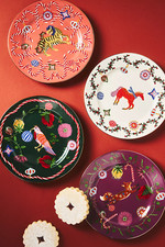 New Anthropologie Juniper Set of 4 Canape Plates with Gift Box Sold Out