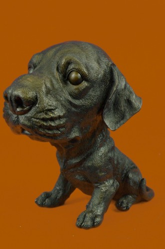 Fonte véritable bronze chiot - véritable,