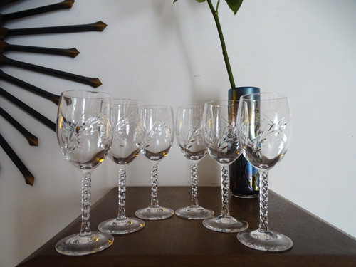 Verres vin blanc cristal - 6,