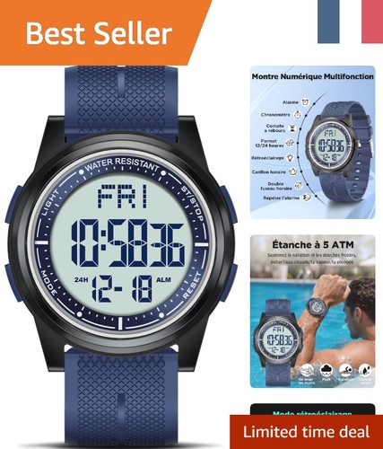 Montre sport digitale étanche - sport,