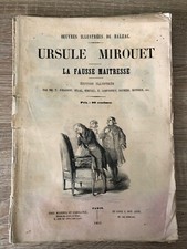 Oeuvres illustrées de BALZAC Ursule Mirouet / La Fausse Maitresse MARESCQ (1851)