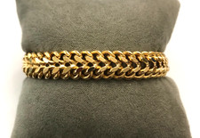 Bracelet en plaqué or Maille