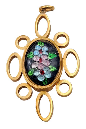 Pendentif emaux limoges - pendentif, de