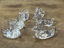 Lot 6 Canards en cristal de