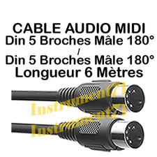 1 Câble MIDI Din 5 Broches