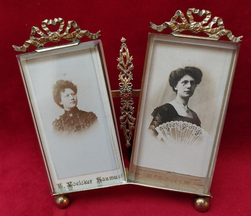 Cadre photo double laiton - double,