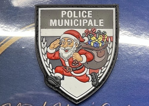 écusson noël police - noël,
