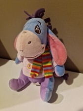 Doudou Peluche Bourriquet T-shirt Rose Echarpe Rayée Abeille Disney Nicotoy