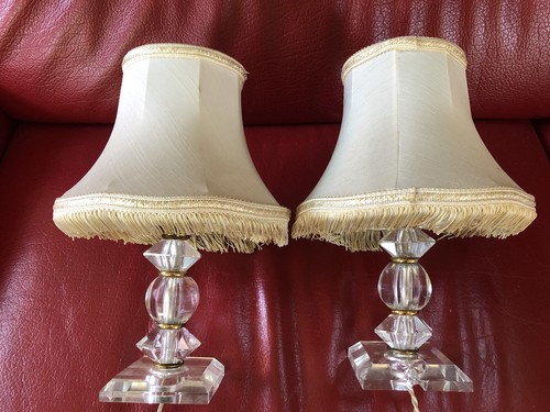 Paire ancienne lampes de - d'ancienne,