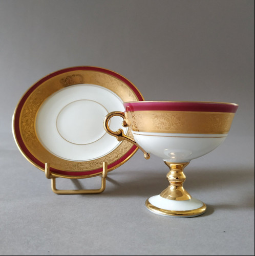 Tasse pied limoges - tasse,