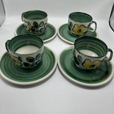 Boch La Louvière 4 tasses vintage modèle In the mood