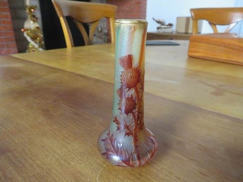 Vase daum aux chardons - vase,